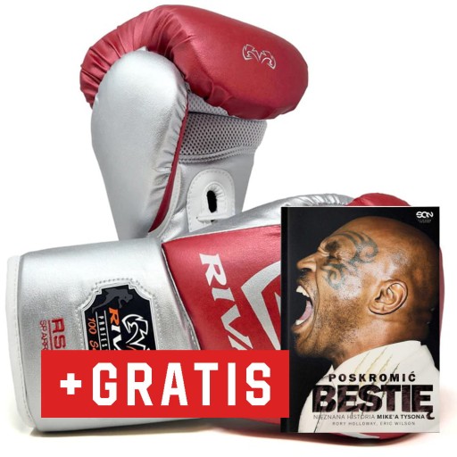 Rękawice bokserskie Rival RS100 (red/silver) [Waga: 14 oz]
