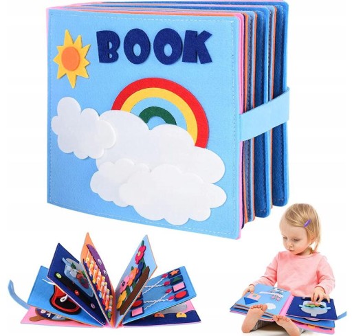 TABLICA MANIPULACYJNA TORBA SENSORYCZNA MONTESSORI