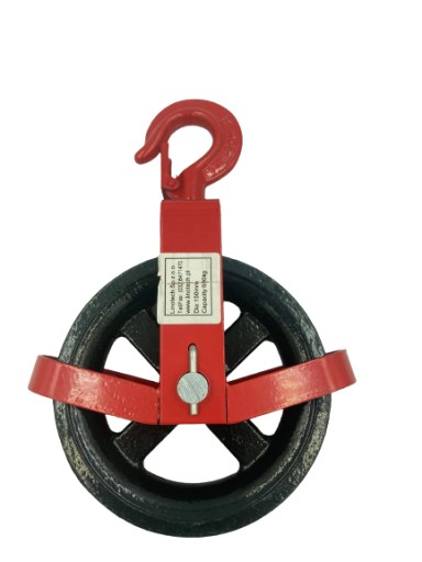 ZBLOCZE BUDOWLANE Z HAKIEM DO LIN 125mm