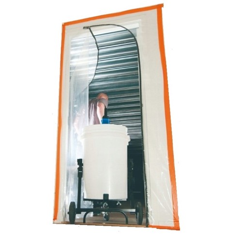 KURTYNA PRZECIWPYŁOWA L-SHAPE DRZWI ZIP 120X220CM-GRUBA, MOCNA