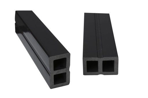 LEGAR DWUKOMOROWY AL 50x30mm 2,9m grafit