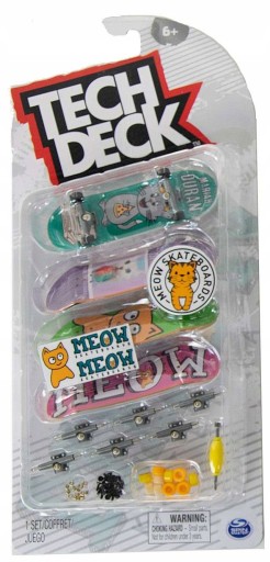 Tech Deck 4-pak deskorolek MEOW FINGERBOARD
