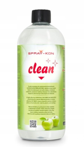 ZMYWACZ DO ETYKIET KLEJU PŁYT MEBLOWYCH 1L CLEAN