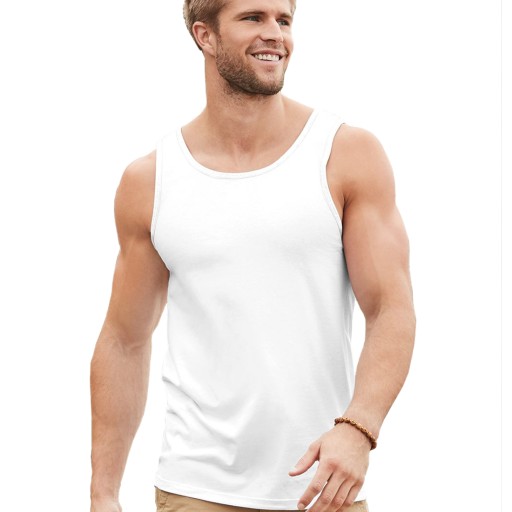 KOSZULKA NA RAMIĄCZKACH TANK TOP - FRUIT - whi 5XL