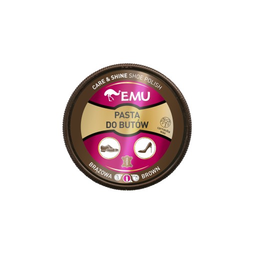 Pasta do butów w puszce BRĄZOWA 50ml EMU PRO