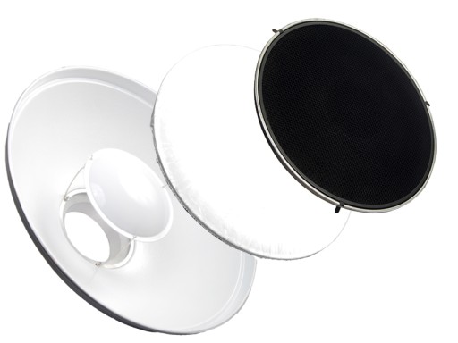 BEAUTY DISH SŁONECZKO 70cm DYFUZOR PLASTER MIODU B
