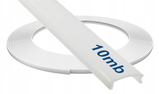 Klosz PCV do profili ALU LED typ C1 mleczny na rolce 10mb