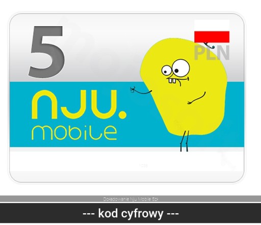 Doładowanie Nju Mobile 5zł