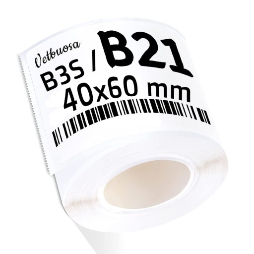 NIIMBOT B21 B3S Etykiety Naklejki 40*60mm PAPIER