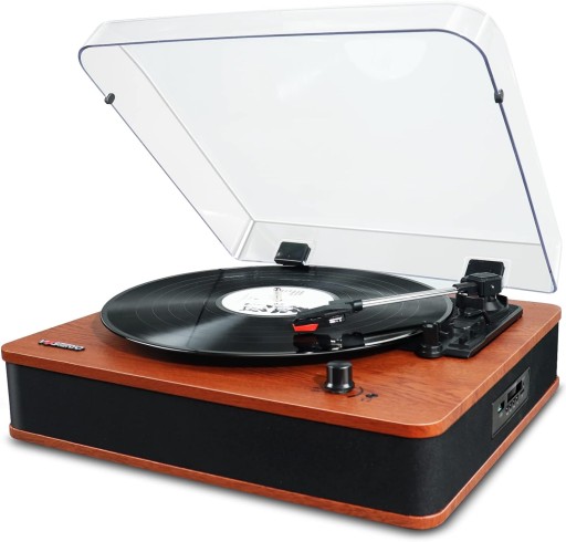 Gramofon Vosterio B660 Gramofon z głośnikami do płyt winylowych
