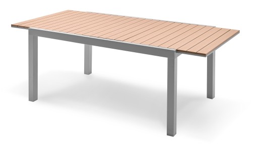 STÓŁ OGRODOWY KOMPOZYTOWY ROZKŁADANY 200cm DREWNO