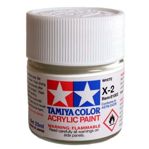 MODELARSKA FARBA AKRYLOWA BIAŁA POŁYSK TAMIYA 23ml X-2 WHITE (GLOSS)