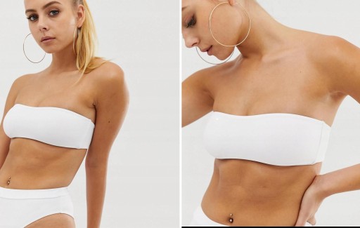 A5B214*MISSGUIDED STRÓJ KĄPIELOWY BIAŁY 38 M 1G01