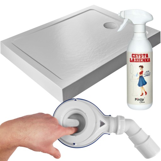 Brodzik 140x100 prostokątny akrylowy prysznicowy wysoki Stone biały Premium