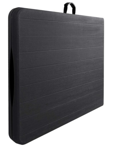Stół cateringowy WOODLAND składany 180 cm ogrodowy bankietowy walizka black