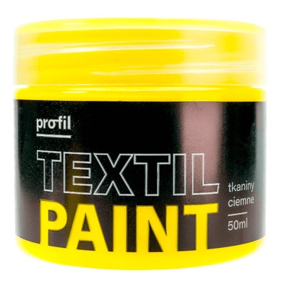 Farba do ciemnych tkanin - Żółty jasny - 50 ml