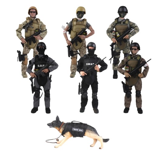 12 1/6 SWAT Soldier Action Figure Model toy for