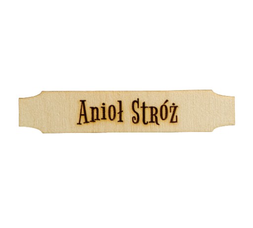 Tabliczka z napisem anioł stróż aniołek bigel 10cm