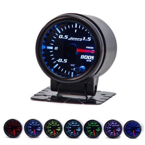 ZEGAR WSKAŹNIK ADDCO 52MM DOŁADOWANIE TURBO BOOST 1.5 BAR + CZUJNIK