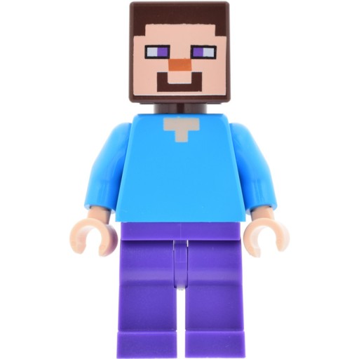 Lego minecraft Steve NOWY + ŁUK