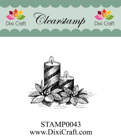 Stempel Dixi-ŚWIECA OSTROKRZEW STROIK ŚWIĘTA ZIMA