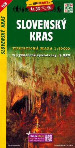 SŁOWACKI KRAS MAPA TURYSTYCZNA SHOCART 1:50 000