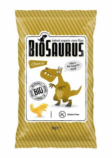 Chrupki Dinozaury serowe bez glutenu BIO 50g