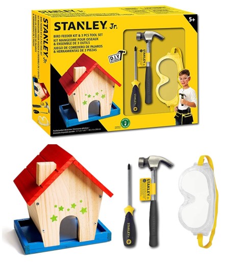 Karmnik dla ptaków Stanley Jr z narzędziami D.I.Y