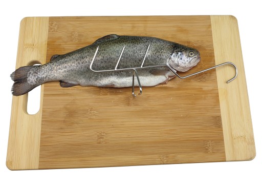 H2-haki do wędzenia dużych ryb 2sztuki INOX