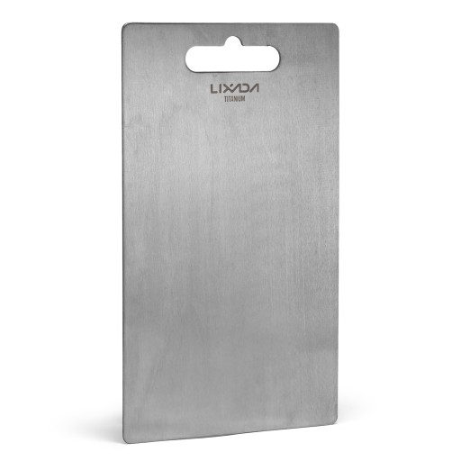 1.8MM Thick Titanium Cutting Board Camping Cutting Block Lixada