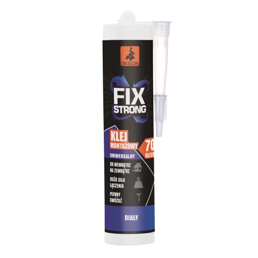 KLEJ montażowy DRAGON FIX biały :: kartusz 280 ml