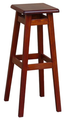 TABORET BAROWY 80 HOKER SOSNOWY kolor kalwados