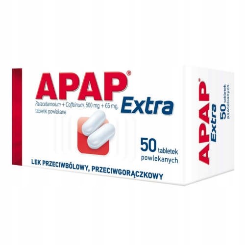 APAP Extra paracetamol 500 mg 50 tabletek