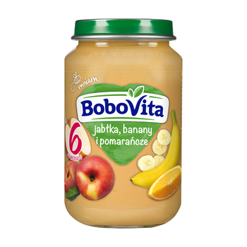 1x 190g BoboVita Jabłka banany i pomarańcze