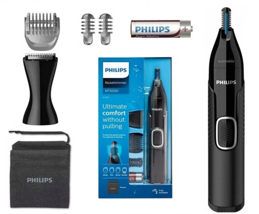 WODOODPORNY TRYMER PHILIPS DO USZU BRWI NOSA BRODY 4 w 1
