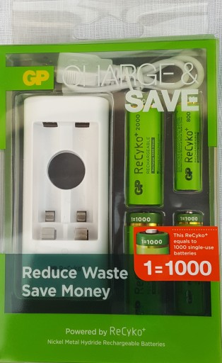 ładowarka USB GP ReCyko+ akumulatory 4 sztuki