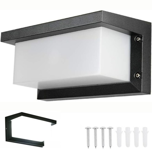 KINKIET ZEWNĘTRZNY LAMPA ŚCIENNA LED ELEWACYJNA CZUJNIK RUCHU 18W