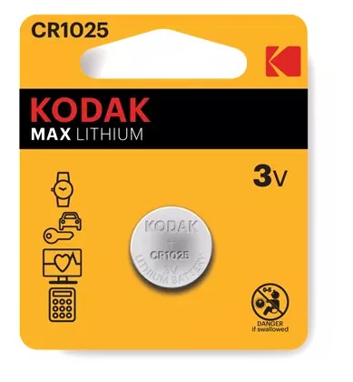 Bateria Litowo-manganowa Max CR1025 3V Kodak 2 szt