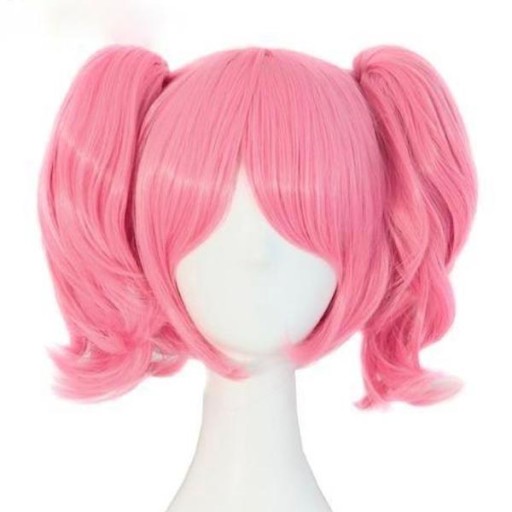 COSPLAY PERUKA WŁOSY RÓŻOWE ANIME MANGA W45