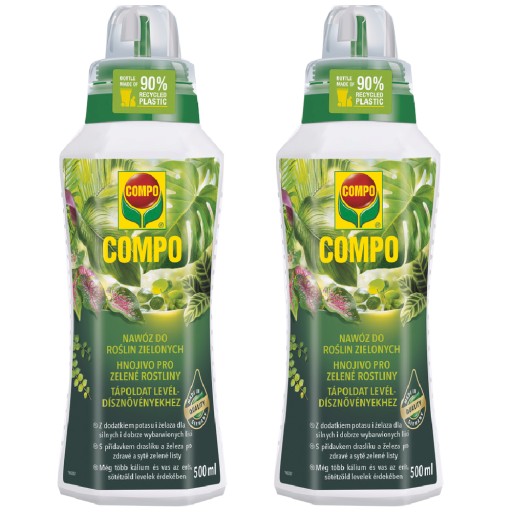 2 x 0,5L COMPO Nawóz do DOMOWYCH ROŚLIN ZIELONYCH