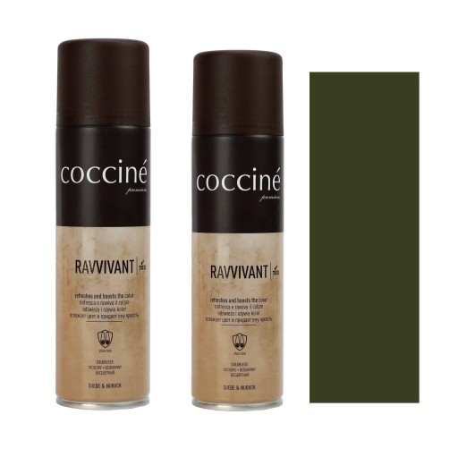 2x Coccine Ravvivant Farba do Pielęgnacji Butów z Nubuku i Zamszu Khaki 321