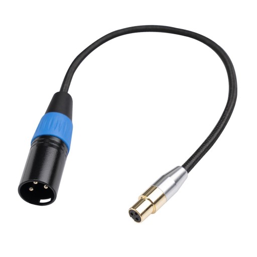 Kabel przejściowy XLR żeński na Mini XLR męski Pin 0,3 M