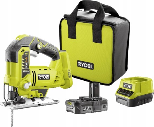 WYRZYNARKA AKUMULATOROWA RYOBI R18JS-120 Torba Akumulator 2,0Ah