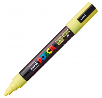MARKER POSCA PC-5M UNI Z FARBĄ PLAKATOWĄ PAST ŻÓŁ