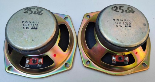 TONSIL GD12/5 5W 25OHM Unitra para dwie sztuki