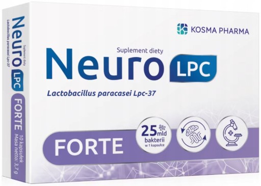 NeuroLPC Forte 10 kapsułek Psychobiotyk Układ Nerwowy