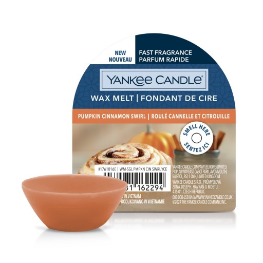 Yankee Candle Wosk Zapachowy PUMPKIN CINNAMON SWIRL 22g