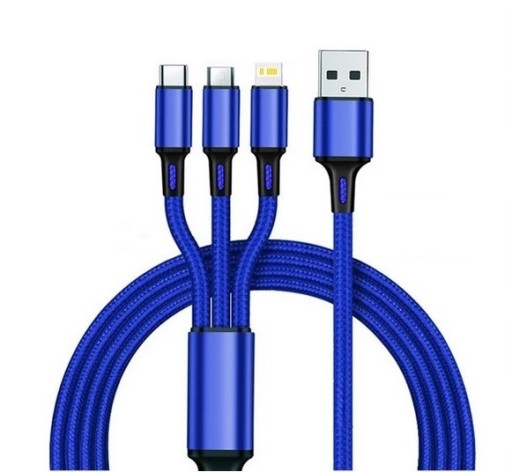 ROZDZIELACZ PRZEDŁUŻACZ 3w1 USB-C MICRO-USB IPHONE