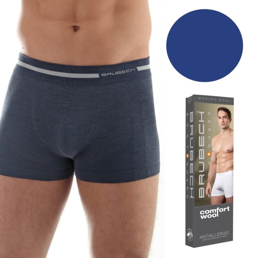 BOKSERKI MĘSKIE BRUBECK Wool MERINO WEŁNA Jean XL