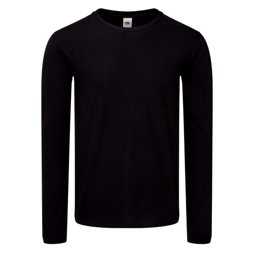 KOSZULKA Z DŁUGIM RĘKAWEM FRUIT ICONIC black XL